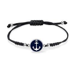 Miss Lovie Armband Damen Stoff Armband Anker Damen Blau Armband Mit Anker Armband Damen Anker Armband Maritim - Passend Zu Matrosenmütze Und Matrosen Kostüm Fasching Mit Marine Haarschmuck von Miss Lovie