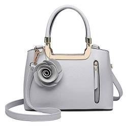 Miss Lulu Handtasche Damen Mit Blumen Henkeltasche Schultertasche Umhängetasche Elegant Kunstleder Retro Tasche Damen von Miss Lulu