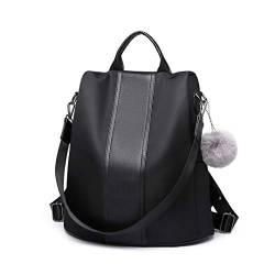 Miss Lulu Rucksack Damen,Rucksack Damen Elegant,rucksack Damen Klein Cityrucksack,Anti Diebstahl Rucksack Damen (Schwarz) von Miss Lulu