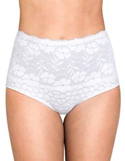 Miss Mary of Sweden Jacquard & Lace Miederhose Weiss 50 von Miss Mary of Sweden