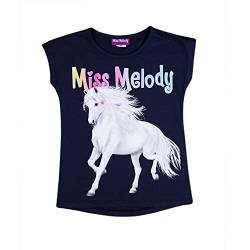 Miss Melody Mädchen T - Shirt 76008 Dunkelblau, Größe 116, 6 Jahre von Miss Melody
