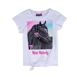 Miss Melody Mädchen T - Shirt 76011 weiß, Größe 116, 6 Jahre von Miss Melody