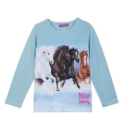 Miss Melody Mädchen T-Shirt 76018 blau, Größe 116, 6 Jahre von Miss Melody