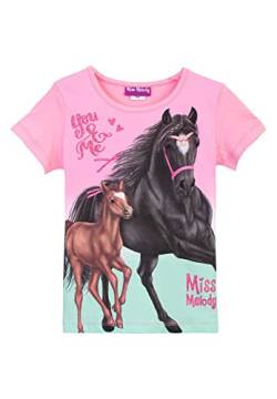 Miss Melody Mädchen T-Shirt 76026 rosa, Größe 116, 6 Jahre von Miss Melody