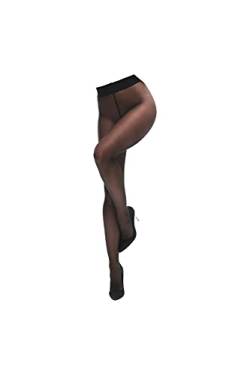 Miss O - Exclusive Luxus Ouvert Strumpfhose mit offenem Schritt und glatten Bund 20den, in haltbarer 3D Qualität (Black, L, l) von Miss O