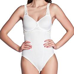 Miss Perfect Dessous Minimizer Funktionsbody Body Damen Shapewear Damen Body Shaper Damen Body Spitze in Champagner Größe 90D von Miss Perfect