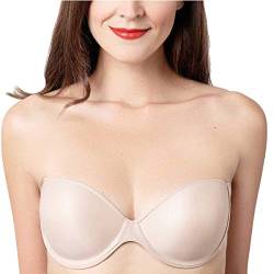 Miss Perfect Style 'n Go Styling BH Trägerloser Klebe BH mit Bügel Push up BH Trägerloser BH Rückenfreier Bra Haut C-Cup von Miss Perfect