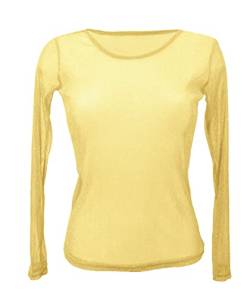Miss Rouge T-Shirt, Top aus Voile, Glänzend/Glitzer, gold, One size von Miss Rouge