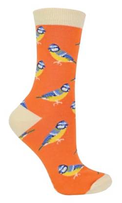 Miss Sparrow - Damen Socken mit Tieremotiv | Lustig Bambus Socken mit Bunt Animal Muster für Erwachsene 37-40 von Miss Sparrow