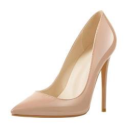 MissHeel Basic Pumps Damen Stilettos Klassische Absatzschuhe High Heels Frauen Pfennigabsatz Babypink EU 38 von MissHeel