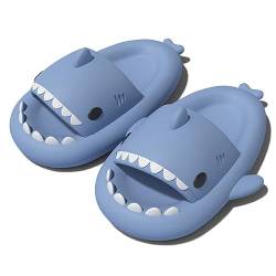 Missdong Shark Slides Damen Herren Eva Hai Hausschuhe Verdicken Weich rutschfeste Sommer Indoor Strand Blau 36/37 EU von Missdong