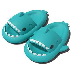 Missdong Shark Slides Damen Herren Eva Hai Hausschuhe Verdicken Weich rutschfeste Sommer Indoor Strand Minzgrün 38/39 EU von Missdong