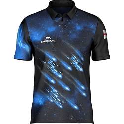 Mission Darts Josh Rock | blaues Spielershirt | in mehreren Größen erhältlich von Mission Darts