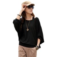 Mississhop Fledermauspullover Damen Batwing Shirt Fledermausshirt Pullover M. 5142 von Mississhop