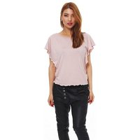 Mississhop Kurzarmshirt Damen T-Shirt Kurzarmshirt Schmetterlingärmeln M.5090 von Mississhop