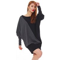 Mississhop Langarmshirt Bluse Tunika Longshirt mit Fledermausärmeln M.KIng von Mississhop