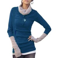 Mississhop Rollkragenpullover Longarmpullover Sweatshirt Rollkragenpullover Shirt M.125 von Mississhop