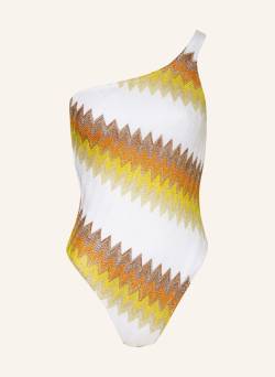 Missoni One-Shoulder-Badeanzug Mit Glitzergarn gold von Missoni