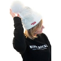 Missy Rockz Beanie MR BOBBLE HAT white / red von Missy Rockz