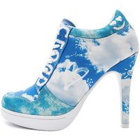 Missy Rockz HAPPY CLOUD skyblue / white High-Heel-Stiefelette Absatzhöhe: 10,5 cm von Missy Rockz