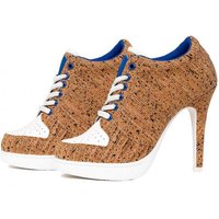 Missy Rockz WOOD FEELING 2.0 wood / indigo High-Heel-Stiefelette Absatzhöhe: 8,5 cm von Missy Rockz