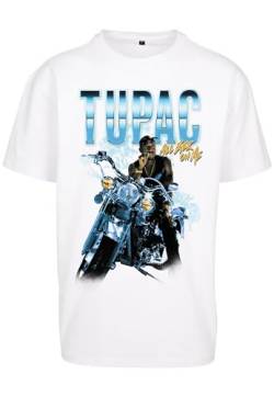 Mister Tee Accessoires Tupac All Eyez On Me Anniversary Oversize Tee M White von Mister Tee