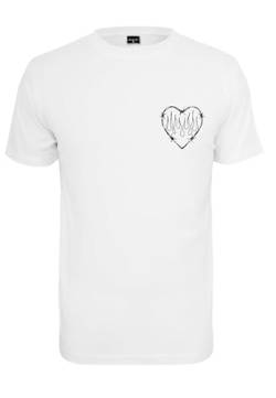 Mister Tee Damen Burning Hearts Tee XS White von Mister Tee