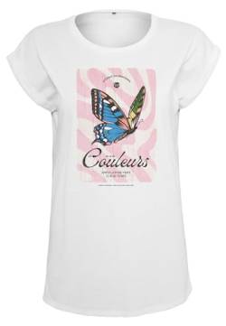 Mister Tee Damen Ladies Couleurs Tee L White von Mister Tee