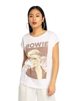 Mister Tee Damen Ladies David Bowie Tee L White von Mister Tee