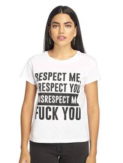 Mister Tee Damen Ladies Respect Me Tee XL White von Mister Tee