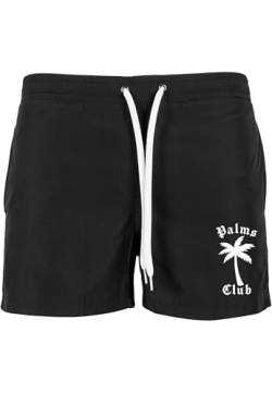 Mister Tee Herren Badehose Palms Club Swimshorts black S von Mister Tee