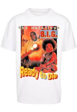 Mister Tee Herren Biggie Ready to Die Oversize Tee M White von Mister Tee