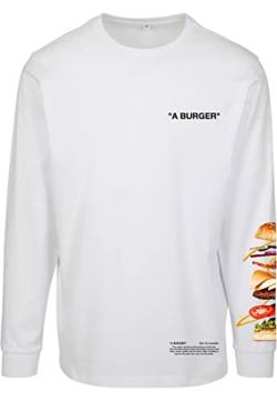 Mister Tee Herren Burger Longsleeve XS White von Mister Tee