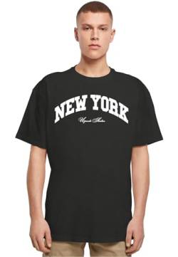 Mister Tee Herren Mt2815 New York College Oversize T-Shirt, Schwarz, XL EU von Mister Tee
