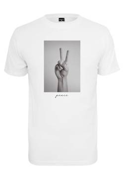 Mister Tee Herren Peace Sign Tee M White von Mister Tee