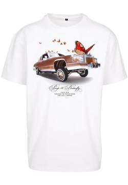 Mister Tee Herren Pimp a Butterfly Oversize Tee L White von Mister Tee