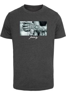 Mister Tee Herren Pray 2.0 Tee M Charcoal von Mister Tee