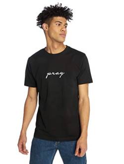 Mister Tee Herren Pray EMB Tee S Black von Mister Tee