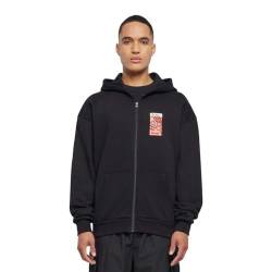 Mister Tee Herren Puffer Peace Heavy Oversize Zip Hoody S Black von Mister Tee