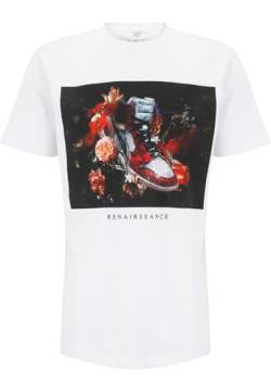 Mister Tee Herren Renairssance Painting Oversize Tee T-Shirt, White, L von Mister Tee