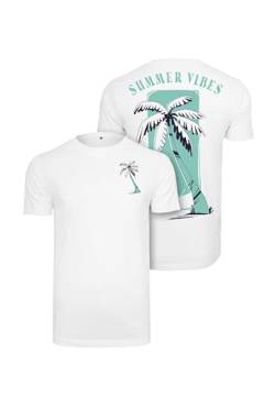 Mister Tee Herren Summer Vibes Tee M White von Mister Tee