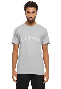 Mister Tee Herren T-Shirt Los Angeles Wording Tee Heather Grey XS von Mister Tee