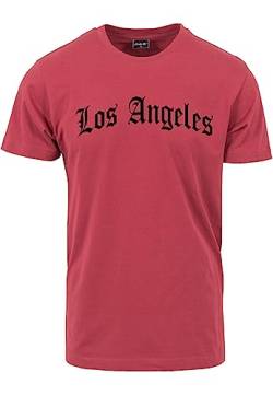 Mister Tee Herren MT1578-Los Angeles Wording Tee T-Shirt, Ruby, XL von Mister Tee