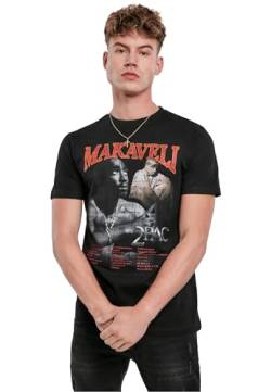 Mister Tee Herren T-Shirt Tupac Makaveli Tee, T-Shirt mit Fotoprint für Männer, Regular Fit, Baumwolle von Mister Tee