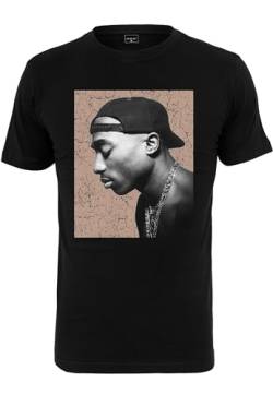 Mister Tee Herren Tupac Cracked Background Tee S Black von Mister Tee