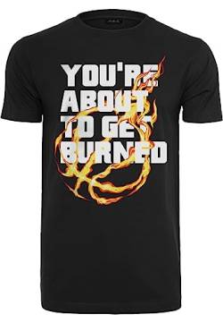 Mister Tee Herren You' re About to Get Burned Tee XL Black von Mister Tee