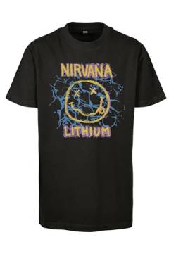 Mister Tee Jungen T-Shirt Kids Nirvana Lithium Tee Black 134/140 von Mister Tee