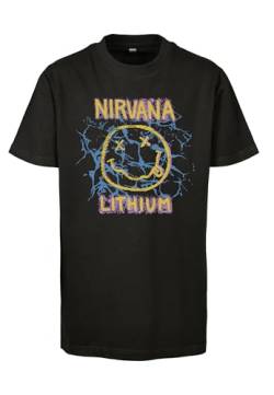 Mister Tee Jungen T-Shirt Kids Nirvana Lithium Tee Black 146/152 von Mister Tee