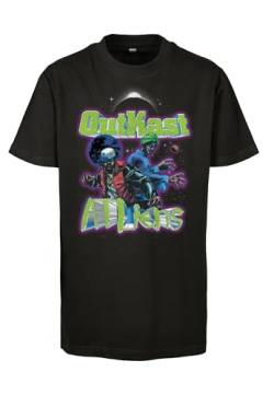 Mister Tee Jungen T-Shirt Kids Outkast Atliens Cover Tee Black 122/128 von Mister Tee