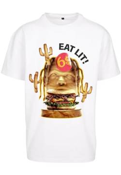 Mister Tee Unisex Eat Lit Oversize Tee M White von Mister Tee